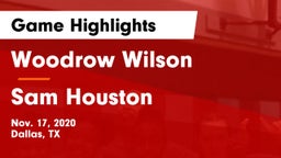 Woodrow Wilson  vs Sam Houston  Game Highlights - Nov. 17, 2020