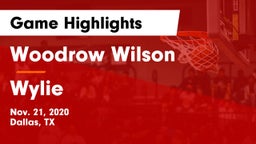 Woodrow Wilson  vs Wylie  Game Highlights - Nov. 21, 2020