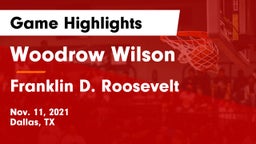 Woodrow Wilson  vs Franklin D. Roosevelt  Game Highlights - Nov. 11, 2021