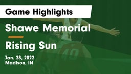 Shawe Memorial  vs Rising Sun  Game Highlights - Jan. 28, 2022