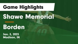 Shawe Memorial  vs Borden  Game Highlights - Jan. 3, 2023