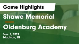 Shawe Memorial  vs Oldenburg Academy  Game Highlights - Jan. 5, 2024