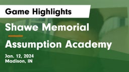 Shawe Memorial  vs Assumption Academy Game Highlights - Jan. 12, 2024
