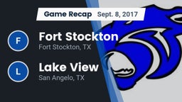 Recap: Fort Stockton  vs. Lake View  2017