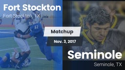 Matchup: Fort Stockton High vs. Seminole  2017