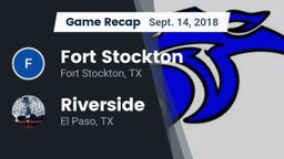 Recap: Fort Stockton  vs. Riverside  2018