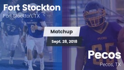 Matchup: Fort Stockton High vs. Pecos  2018