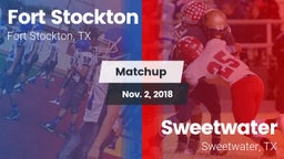 Matchup: Fort Stockton High vs. Sweetwater  2018