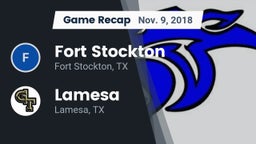 Recap: Fort Stockton  vs. Lamesa  2018