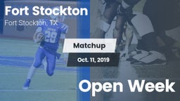 Matchup: Fort Stockton High vs. Open Week 2018