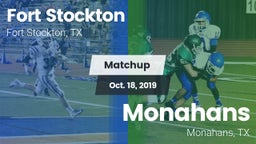 Matchup: Fort Stockton High vs. Monahans  2019