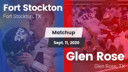 Matchup: Fort Stockton High vs. Glen Rose  2020