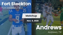 Matchup: Fort Stockton High vs. Andrews  2020