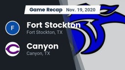 Recap: Fort Stockton  vs. Canyon  2020