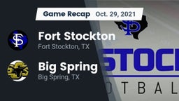 Recap: Fort Stockton  vs. Big Spring  2021