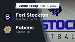 Recap: Fort Stockton  vs. Fabens  2022
