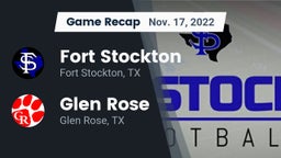 Recap: Fort Stockton  vs. Glen Rose  2022
