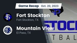 Recap: Fort Stockton  vs. Mountain View  2023