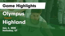 Olympus  vs Highland  Game Highlights - Jan. 3, 2020
