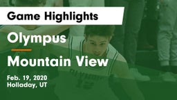 Olympus  vs Mountain View  Game Highlights - Feb. 19, 2020