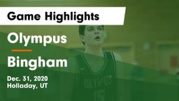 Olympus  vs Bingham  Game Highlights - Dec. 31, 2020