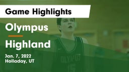 Olympus  vs Highland  Game Highlights - Jan. 7, 2022