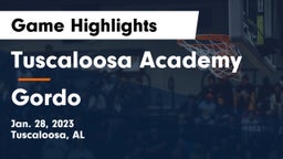 Tuscaloosa Academy vs Gordo  Game Highlights - Jan. 28, 2023