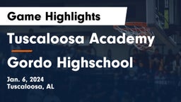 Tuscaloosa Academy vs Gordo Highschool Game Highlights - Jan. 6, 2024