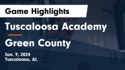 Tuscaloosa Academy vs Green County Game Highlights - Jan. 9, 2024