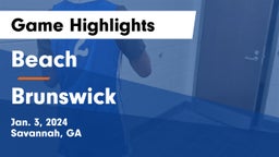 Beach  vs Brunswick  Game Highlights - Jan. 3, 2024