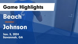 Beach  vs Johnson  Game Highlights - Jan. 5, 2024