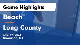 Beach  vs Long County  Game Highlights - Jan. 12, 2024
