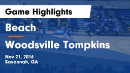 Beach  vs Woodsville Tompkins Game Highlights - Nov 21, 2016