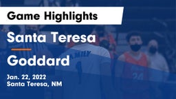 Santa Teresa  vs Goddard  Game Highlights - Jan. 22, 2022