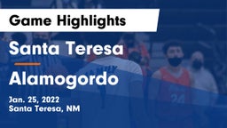 Santa Teresa  vs Alamogordo  Game Highlights - Jan. 25, 2022