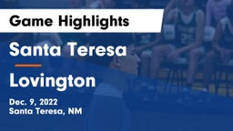 Santa Teresa  vs Lovington Game Highlights - Dec. 9, 2022