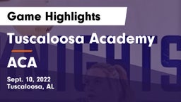 Tuscaloosa Academy vs ACA Game Highlights - Sept. 10, 2022
