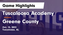Tuscaloosa Academy vs Greene County Game Highlights - Oct. 15, 2022