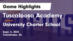 Tuscaloosa Academy vs University Charter School Game Highlights - Sept. 5, 2023