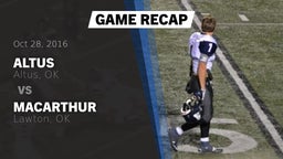 Recap: Altus  vs. MacArthur  2016