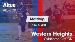 Matchup: Altus  vs. Western Heights  2016