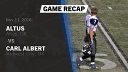 Recap: Altus  vs. Carl Albert   2016