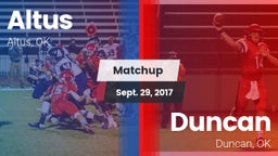 Matchup: Altus  vs. Duncan  2017