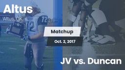 Matchup: Altus  vs. JV vs. Duncan 2017