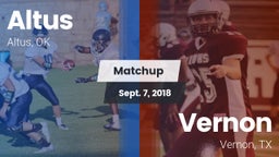 Matchup: Altus  vs. Vernon  2018