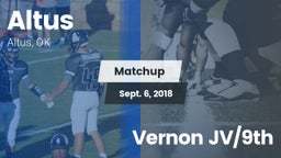 Matchup: Altus  vs. Vernon JV/9th 2018