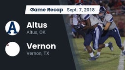 Recap: Altus  vs. Vernon  2018