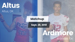 Matchup: Altus  vs. Ardmore  2018