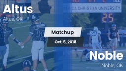 Matchup: Altus  vs. Noble  2018