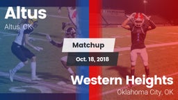 Matchup: Altus  vs. Western Heights  2018